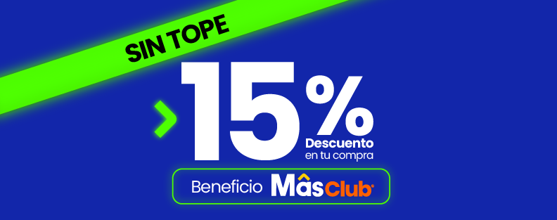 De Lunes a Jueves 🛒15% de descuento en toda tu compra SIN TOPE 🤑