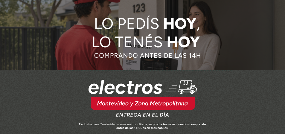 Lo pedis hoy lo tenes hoy